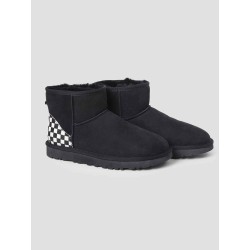 Checkerboard Pattern Boots