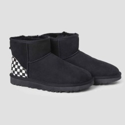 Checkerboard Pattern Boots