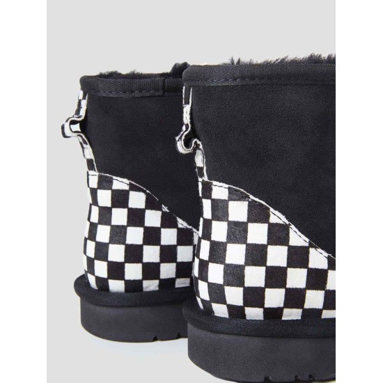 Checkerboard Pattern Boots Checkerboard Pattern Boots
