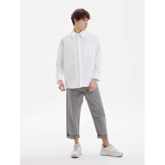 Classic Comfy Pocket Shirt With Pleat Detail Classic Comfy Pocket Shirt With Pleat Detail