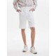 Straight Waist Cuffed Cotton Blend Shorts Straight Waist Cuffed Cotton Blend Shorts