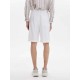 Straight Waist Cuffed Cotton Blend Shorts Straight Waist Cuffed Cotton Blend Shorts