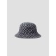 Checkerboard Denim Bucket Hat