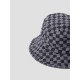 Checkerboard Denim Bucket Hat
