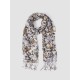 Tissue Print Linen Scarf Tissue Print Linen Scarf