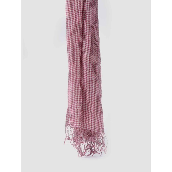 Versatile Linen Fringe Plaid Scarf Versatile Linen Fringe Plaid Scarf