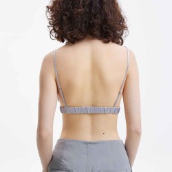 Stretch AcetateTriangle Bikini Top