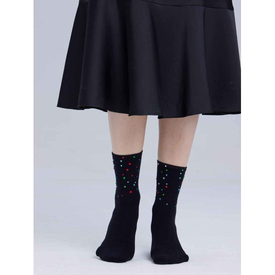 Glitter Embellished Crystal Socks Glitter Embellished Crystal Socks