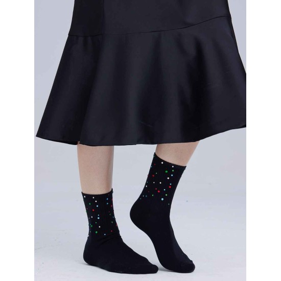 Glitter Embellished Crystal Socks Glitter Embellished Crystal Socks