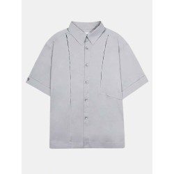 Breathable Nylon Paneled Shirt