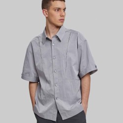 Breathable Nylon Paneled Shirt