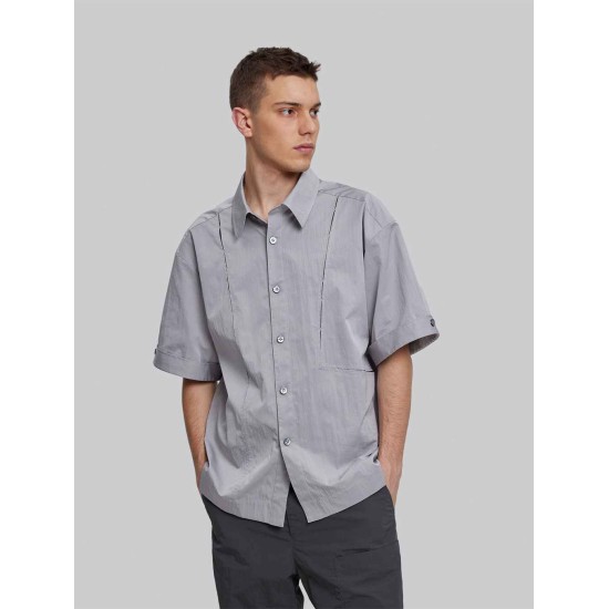 Breathable Nylon Paneled Shirt Breathable Nylon Paneled Shirt