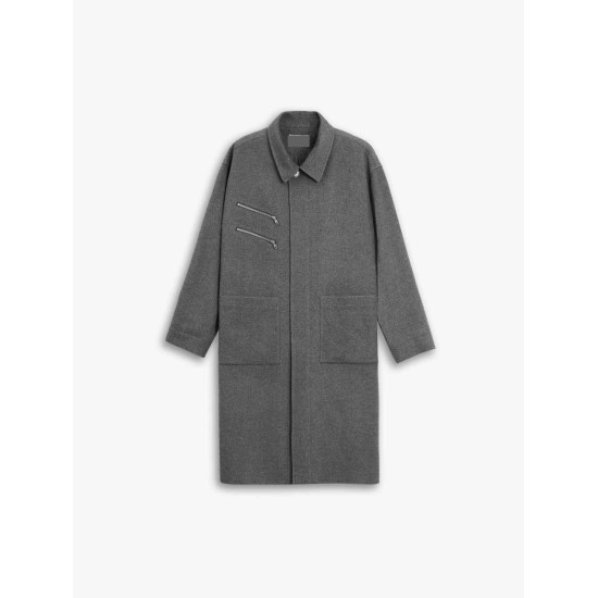 Double Zipper Wool Coat Double Zipper Wool Coat