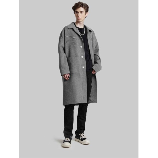 Double Zipper Wool Coat Double Zipper Wool Coat