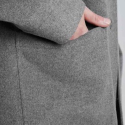 Double Zipper Wool Coat