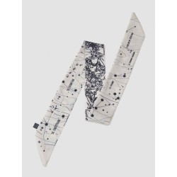 English Garden Skinny Silk Scarf