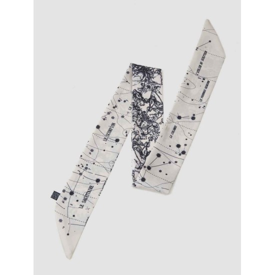 English Garden Skinny Silk Scarf English Garden Skinny Silk Scarf