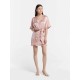 Trimmed Silk Nightgown &Robe Set Trimmed Silk Nightgown &Robe Set