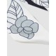 Floral Print Skinny Silk Scarf Floral Print Skinny Silk Scarf
