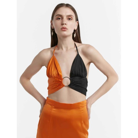 Two-tone Silk Bra Two-tone Silk Bra
