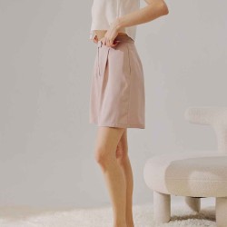 High Waist Buttoned Shorts