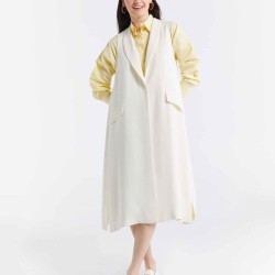 Sleeveless Long-line Waistcoat