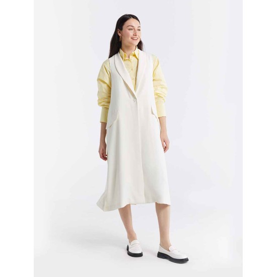 Sleeveless Long-line Waistcoat Sleeveless Long-line Waistcoat