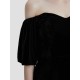 Off-the-shoulder Velvet Dress Off-the-shoulder Velvet Dress