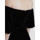 Off-the-shoulder Velvet Dress Off-the-shoulder Velvet Dress