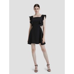 Ruffled Side Cutaway Dress