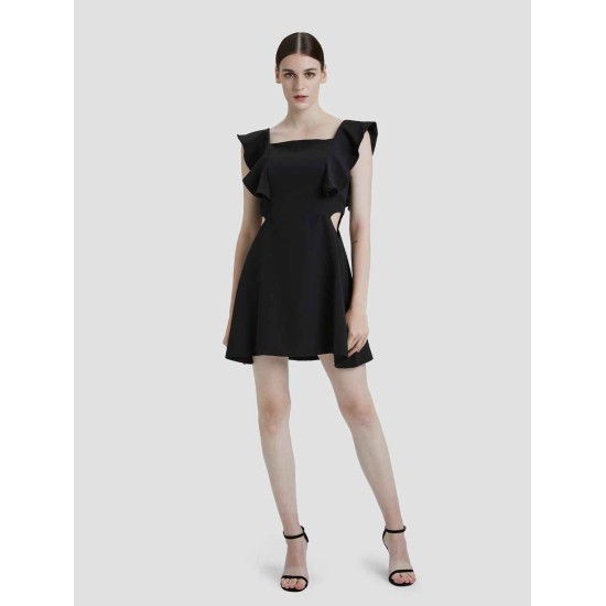 Ruffled Side Cutaway Dress Ruffled Side Cutaway Dress