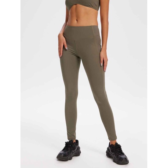 Plain High Rise Full-length Leggings Plain High Rise Full-length Leggings