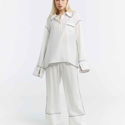 Trimmed Pajama Pants