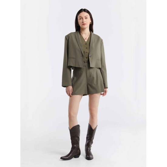 Single-breasted Cropped Blazer Single-breasted Cropped Blazer