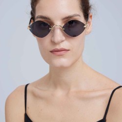 Diamond-shape Frameless Sunglasses
