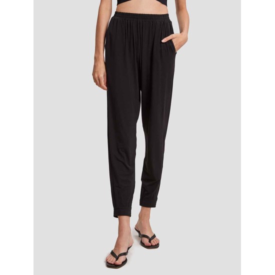 Elastic-waist Tapered Pants Elastic-waist Tapered Pants