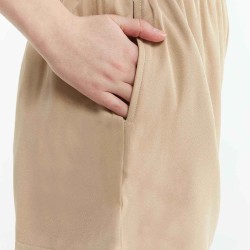 Monochrome Elastic Waist Shorts