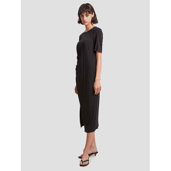 Pleat Decorated Shortsleeve Dress Pleat Decorated Shortsleeve Dress