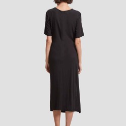 Pleat Decorated Shortsleeve Dress
