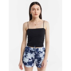 Tie-dyed Elastic Waist Shorts