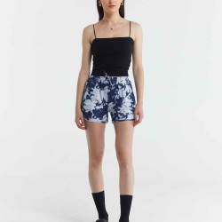Tie-dyed Elastic Waist Shorts