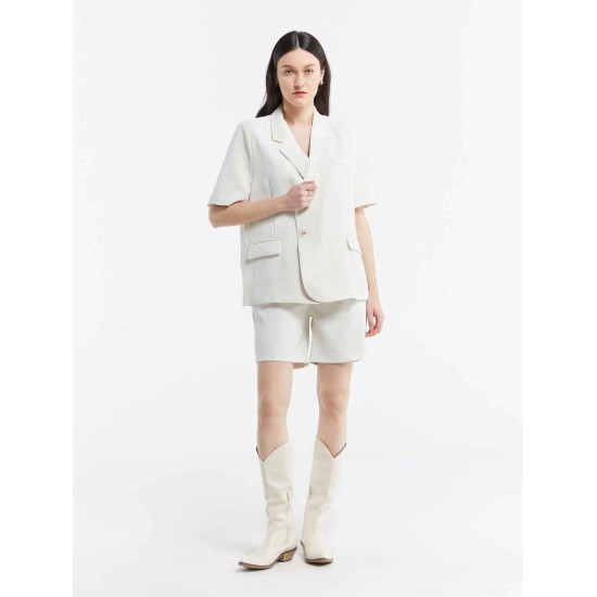 Double Button Short-Sleeve Suit Set Double Button Short-Sleeve Suit Set