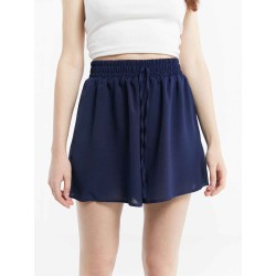 Ruffled Elastic Waist Culotte