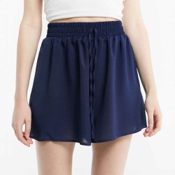 Ruffled Elastic Waist Culotte