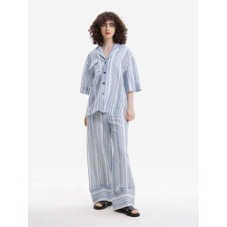 Wide-leg Pajama Pants
