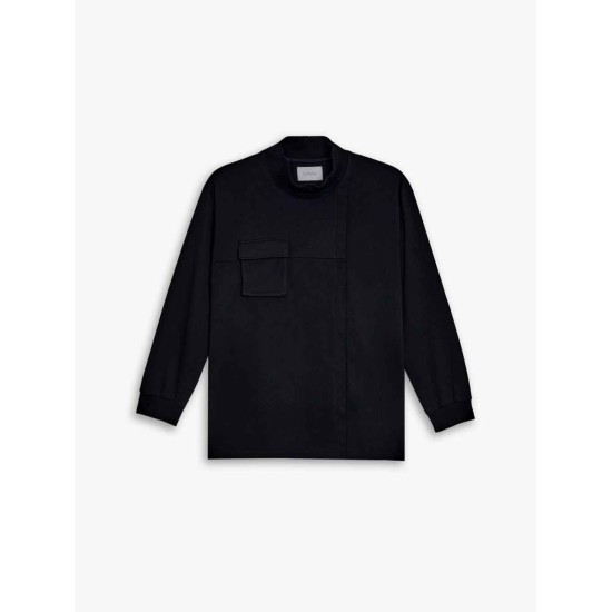 Off Center Pleat Sweatshirt Off Center Pleat Sweatshirt