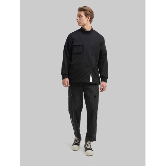 Off Center Pleat Sweatshirt Off Center Pleat Sweatshirt
