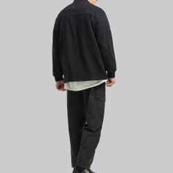 Off Center Pleat Sweatshirt