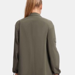 Drawstring Sleeves Blazer