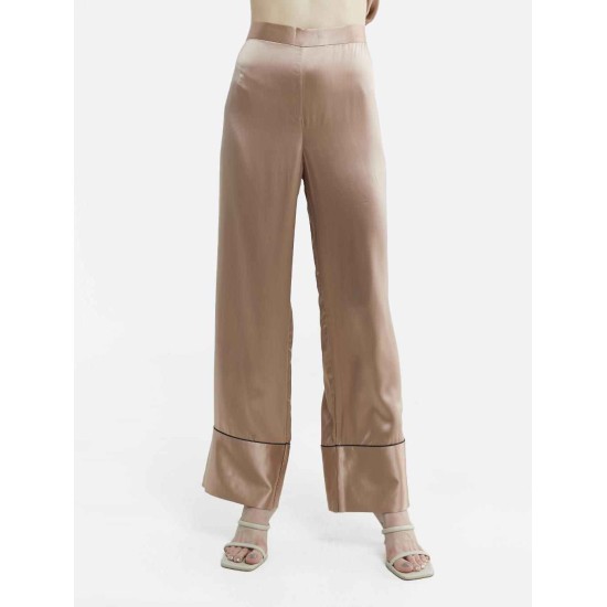 Trimmed Silk Pajama Set Trimmed Silk Pajama Set